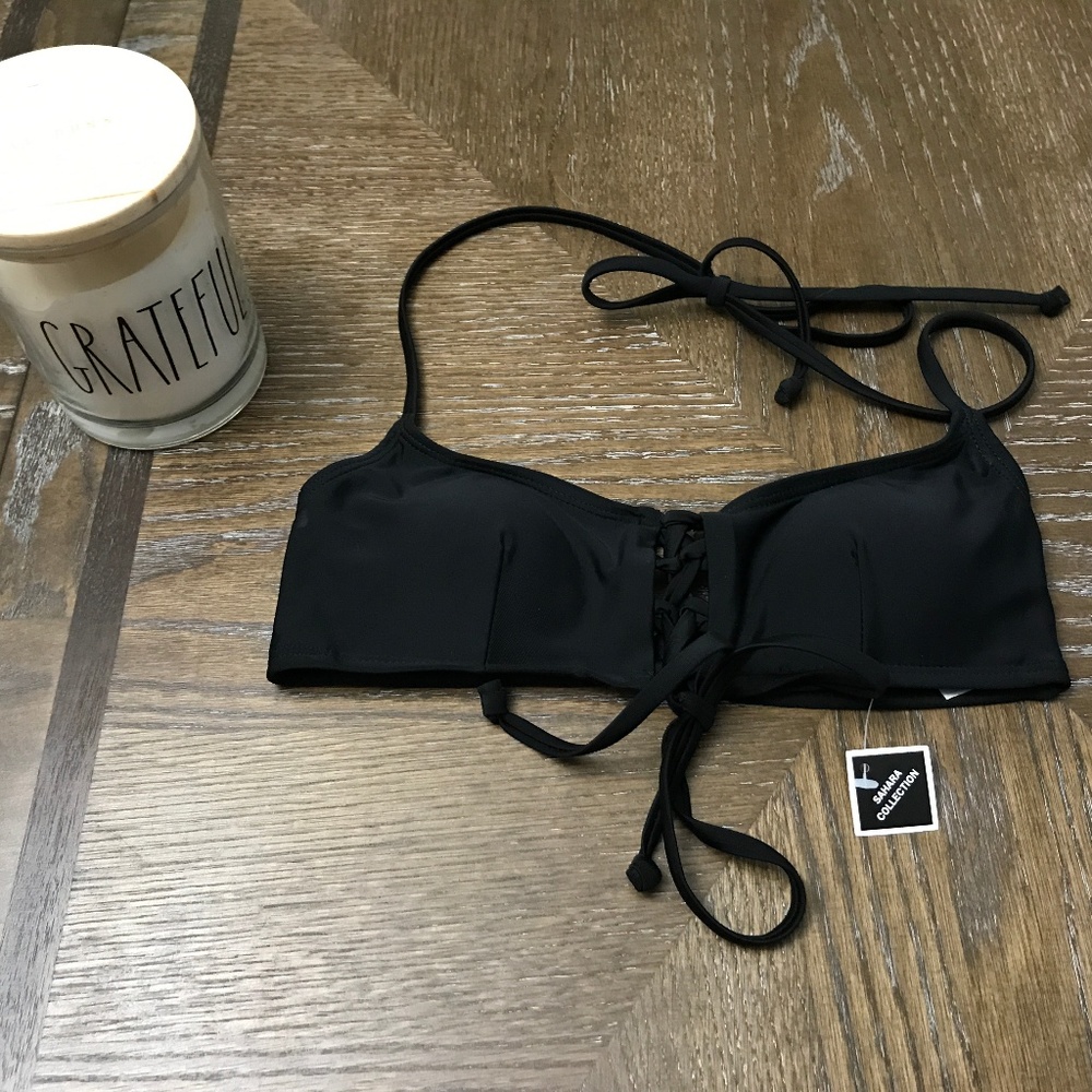 NWT Black Bikini Top